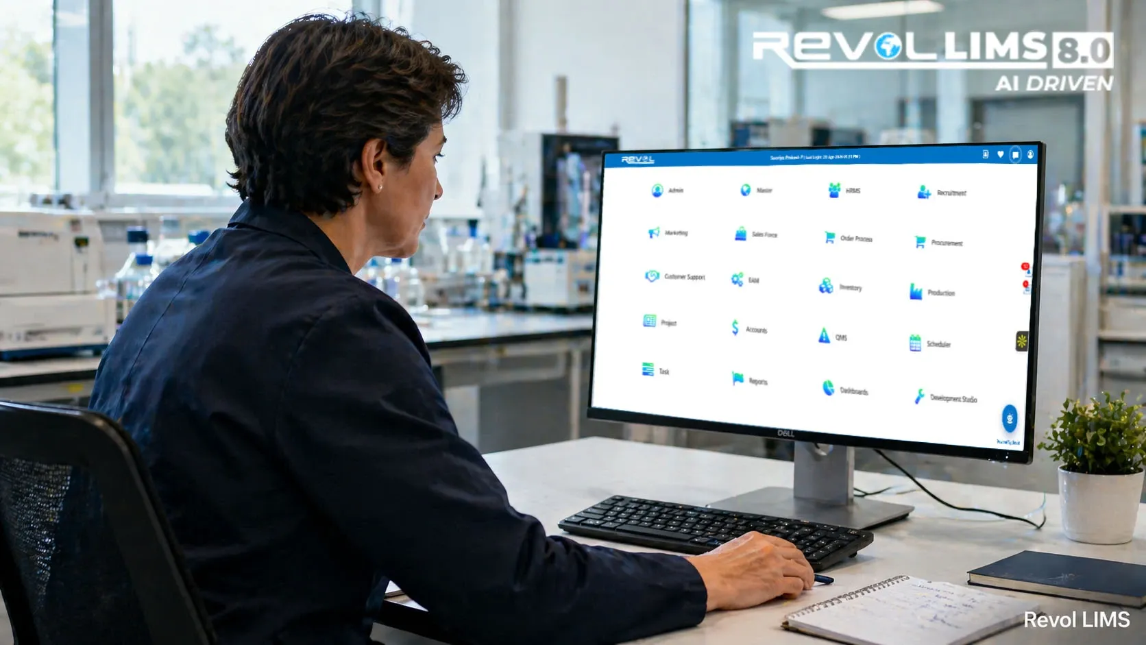 Laboratory Professional using Revol LIMS 8.0