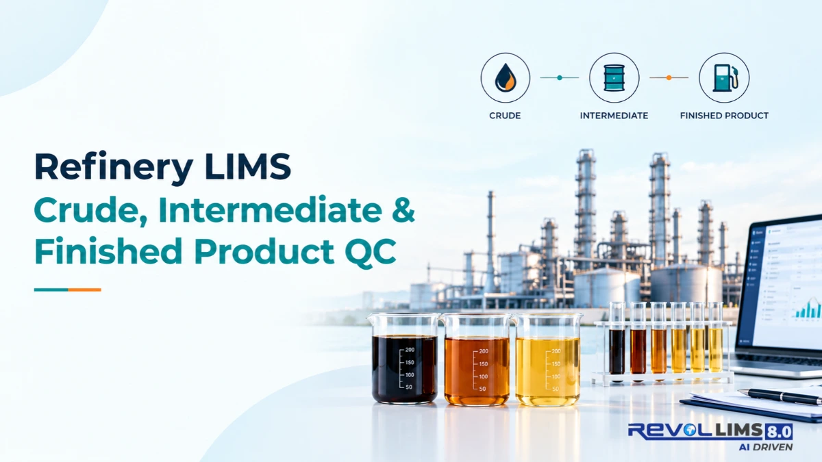 LIMS for Refinery QC: Crude, Intermediate, and Finished-Product Testing