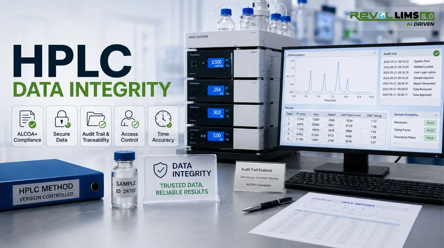 HPLC Data Integrity LIMS Solution for FDA 21 CFR Part 11 and ALCOA+ Compliance