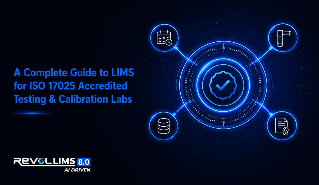 Revol LIMS 8.0 AI-driven Laboratory Information Management System for ISO 17025 accreditation.